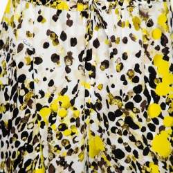 Pre Owned Roberto Cavalli Multicolor Printed Silk Shorts M