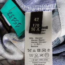 مملوكة مسبقًا Roberto Cavalli Multicolor Printed Jersey Sleeveless Dress M 