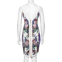 مملوكة مسبقًا Roberto Cavalli Multicolor Printed Jersey Sleeveless Dress M 