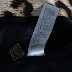 Pre Owned Roberto Cavalli Beige Animal Printed Silk Single Breasted Blazer M