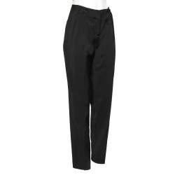 Pre Owned Roberto Cavalli Black Wool Tailored Trousers M 