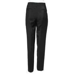 Pre Owned Roberto Cavalli Black Wool Tailored Trousers M 
