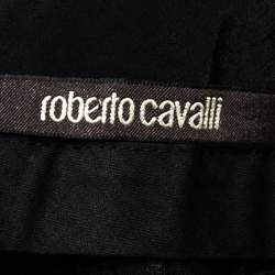 Pre Owned Roberto Cavalli Black Wool Tailored Trousers M 