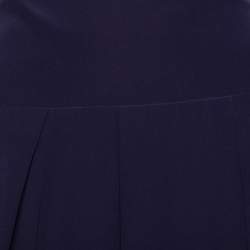 مملوكة مسبقًا Roberto Cavalli Purple Silk Pleated Mini Skirt M