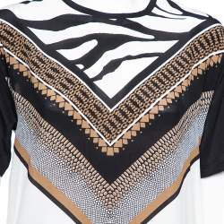 Pre Owned توب روبرتو كافاللي مطبوع أبيض مقاس صغير ( سمول )