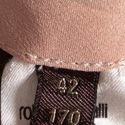 Pre Owned Roberto Cavalli Light Pink Cotton Tailored Pants M 