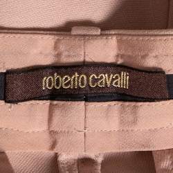Pre Owned Roberto Cavalli Light Pink Cotton Tailored Pants M 