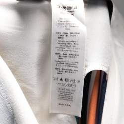 Pre Owned Roberto Cavalli Multicolor Printed Silk Flared Trousers M