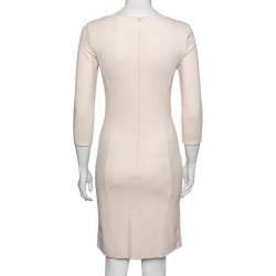 Pre Owned فستان روبرتو كافالي وردي فاتح مزخرف مقاس متوسط - ميديوم