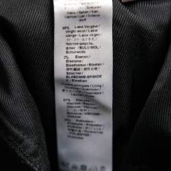 Pre Owned بنطلون روبرتو كافالي صوف أسود بجيوب مزينة قصير مقاس متوسط - ميديوم