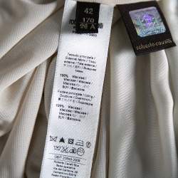 Pre Owned توب روبرتو كافالي جيرسية مطبوع متعدد الألوان بلا أكمام مقاس متوسط (ميديوم)