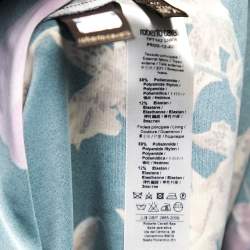 Pre Owned Roberto Cavalli Multicolor Printed Jersey Strap Sleeve Dress M