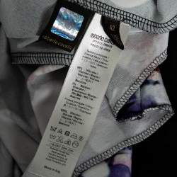 Pre Owned فستان ضيق روبرتو كافالي جيرسيه منقوش متعدد الألوان متدرج مقاس متوسط