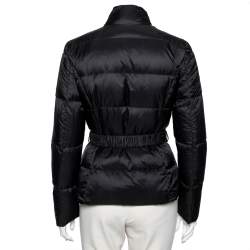 Pre Owned جاكيت منفوخ روبيرتو كافاللي أسود حزام سفلي مقاس وسط ( ميديوم )