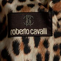 Pre Owned جاكيت منفوخ روبيرتو كافاللي أسود حزام سفلي مقاس وسط ( ميديوم )