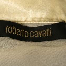 مملوكة مسبقًا تنورة ماكسي روبرتو كافالي حرير مطبوع متعدد الألوان مقاس متوسط - ميديوم