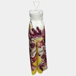 Pre Owned Roberto Cavalli Multicolor Floral Printed Jumpsuit M