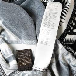 Pre Owned Roberto Cavalli Monochrome Printed Jersey Top L