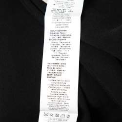 Pre Owned Roberto Cavalli Black Mesh Sequin and Lace Embellished Maxi Dress M