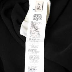 Pre Owned Roberto Cavalli Black Mesh Sequin and Lace Embellished Maxi Dress M