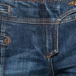 Pre Owned Roberto Cavalli Blue Denim Flared Jeans S Waist 32"