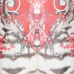 مملوكة مسبقًا Roberto Cavalli Multicolor Printed Silk Chiffon Kaftaan Top L