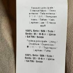 Pre Owned Roberto Cavalli Beige Snakeskin Print Silk Asymmetric Maxi Dress M