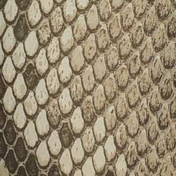 Pre Owned Roberto Cavalli Beige Snakeskin Print Silk Asymmetric Maxi Dress M