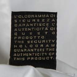 Pre Owned Roberto Cavalli White Cotton Button Front Shirt L    