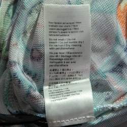 Pre Owned Roberto Cavalli Multicolor Printed Jersey Knit Belted Mini Dress S