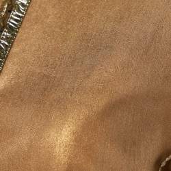Pre Owned Roberto Cavalli Brown Suede Hook Front Jacket M