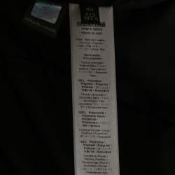 مملوكة مسبقًا Roberto Cavalli Black Synthetic Quilted Down Jacket L