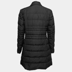 مملوكة مسبقًا Roberto Cavalli Black Synthetic Quilted Down Jacket L