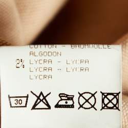 Pre Owned Roberto Cavalli Beige Cotton Belt Detailed Maxi Mermaid Skirt M