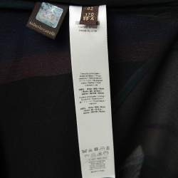 Pre Owned Roberto Cavalli Multicolor Printed Silk Wrap Coverup Dress M