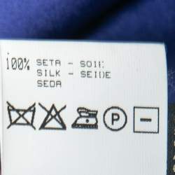 Pre Owned Roberto Cavalli Purple Silk Satin Flared Maxi Skirt S