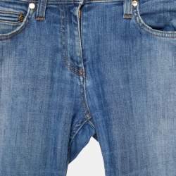 Pre Owned Roberto Cavalli Navy Blue Denim Skinny Jeans S Waist 28" 