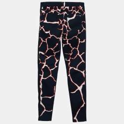 Pre Owned Roberto Cavalli Black Denim Printed Detail Skinny Jeans S
