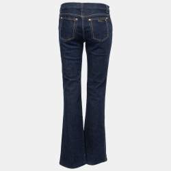 Pre Owned Roberto Cavalli Dark Blue Denim Bootcut Jeans M Waist 30"