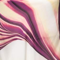مملوكة مسبقًا Roberto Cavalli Multicolor Printed Silk-Chiffon Halterneck Belted Top S