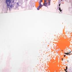 Pre Owned Roberto Cavalli Multicolor Floral Printed Jersey Long Dress S