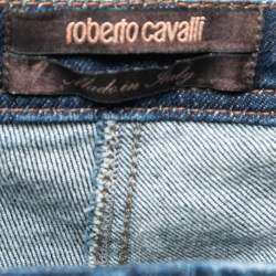 Pre Owned Roberto Cavalli Blue Denim Jeans S Waist 30"
