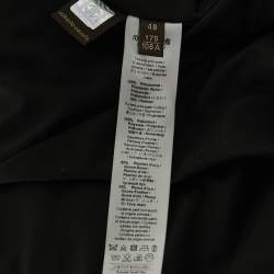 Pre Owned Roberto Cavalli Black Quilted Synthetic zipper Puffer Coat L