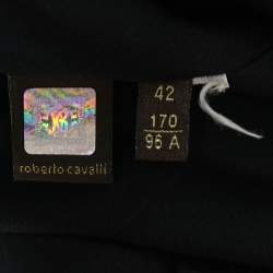 Pre Owned Roberto Cavalli Black Wool Single- Breasted Blazer M