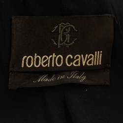 Pre Owned Roberto Cavalli Black Wool Single- Breasted Blazer M