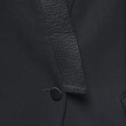 Pre Owned Roberto Cavalli Black Wool Single- Breasted Blazer M