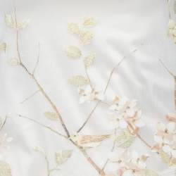 مملوكة مسبقًا Roberto Cavalli Cream Floral Printed Knit Top M