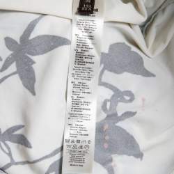 Pre Owned Roberto Cavalli White/Black Birds Printed Jersey Sleeveless Long Dress S