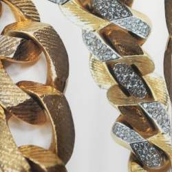 Pre Owned Roberto Cavalli Cream Printed Jersey Flared Maxi Skirt M