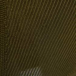 Pre Owned Roberto Cavalli Olive Green Knit Back Cutout Midi Dress M